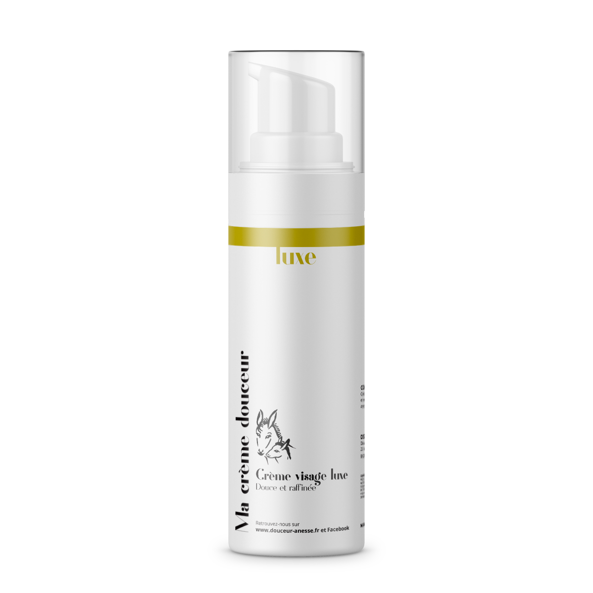 Crème visage luxe 30% lait d'ânesse 15ml