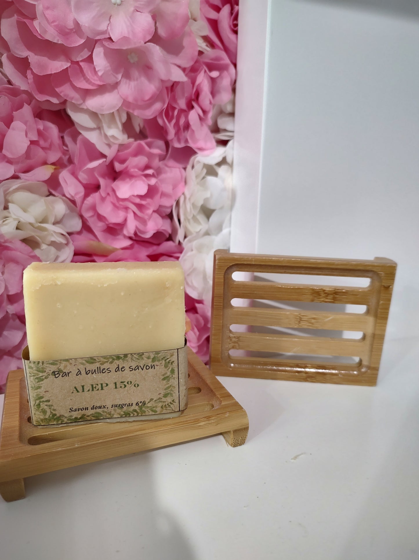 Porte savon en bois