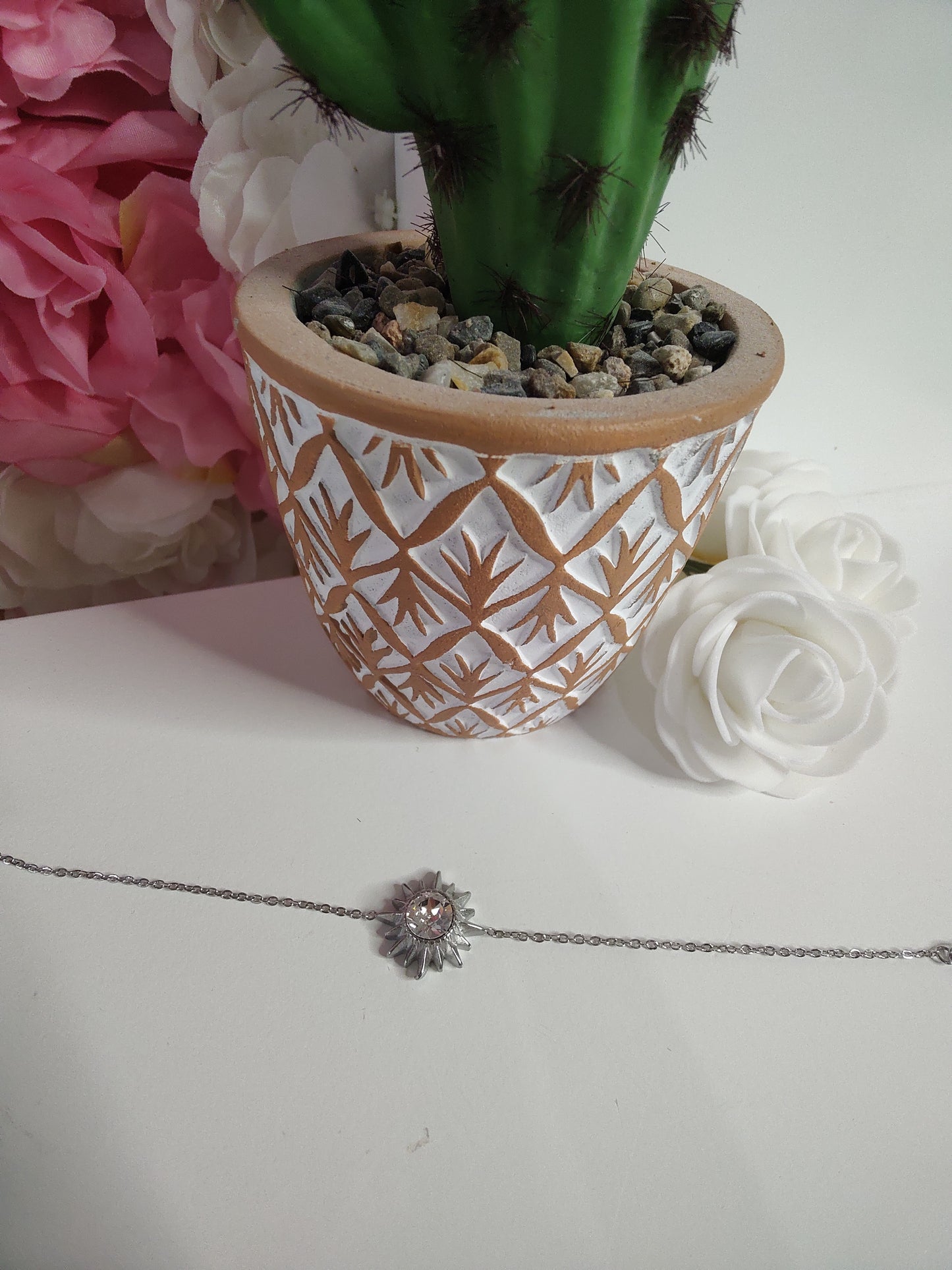 Bracelet soleil blanc