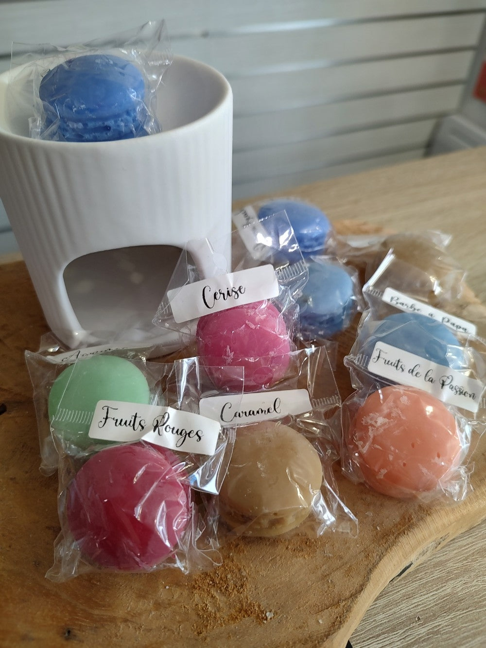 Fondant macaron caramel