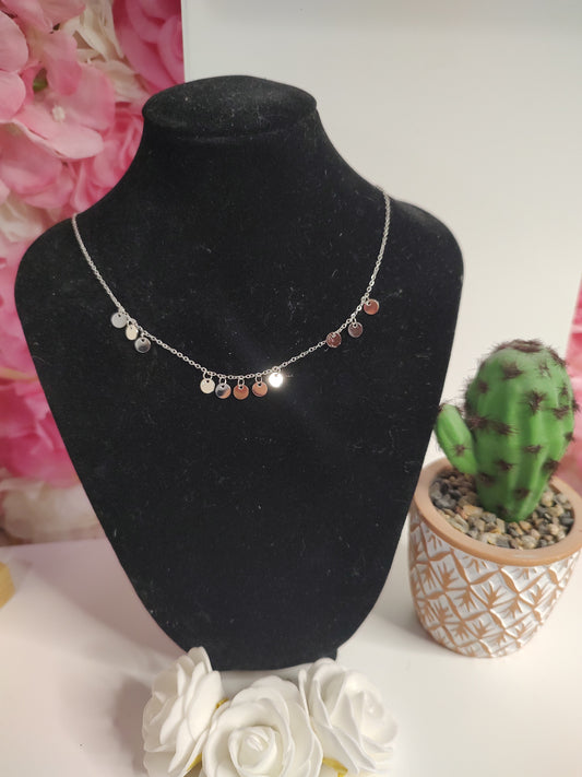 Collier pampilles argent