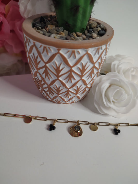 Bracelet mailles et pampilles