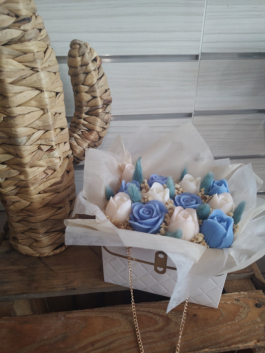 Bouquet éternel fleur de coton