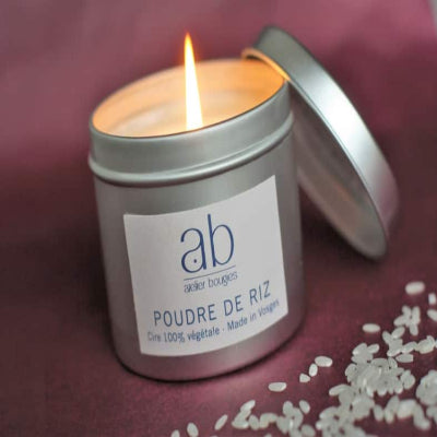 Bougie poudre de riz