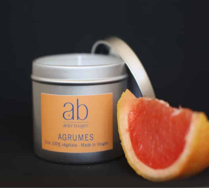 Bougie agrumes
