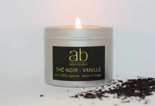 Bougie thé noir-vanille